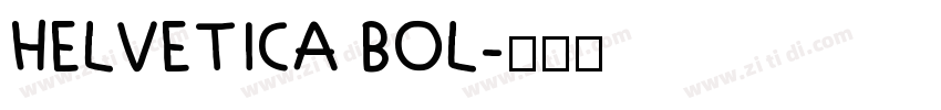 HELVETICA BOL字体转换